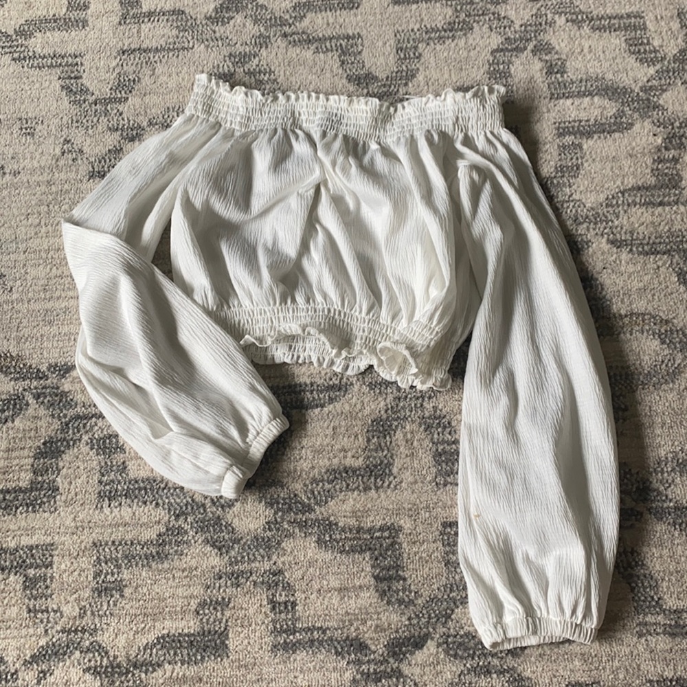 Cute going out long sleeve crop top